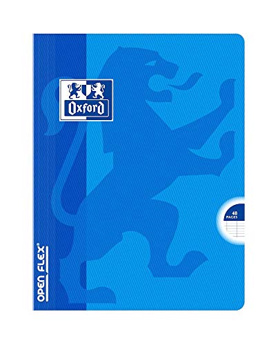 OXFORD Cahier piq&ucirc;re  Open Flex - 17x22 cm - 48 pages - sey&egrave;s - couverture polypropyl&egrave;ne