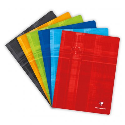 CLAIREFONTAINE Cahier piqures  grand carreaux 24x32 96p 90g