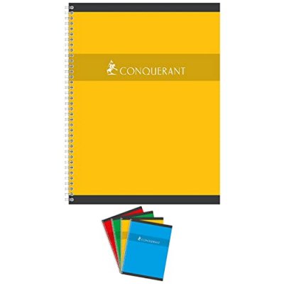 CONQUERANT 7 Cahier spirales Conquerant petit carreaux 24x32 180p 70g
