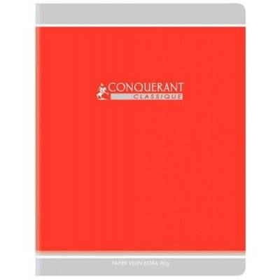 CONQUéRANT Cahiers Conqu&eacute;rant piq&ucirc;re - 17x22 cm - 32 pages - grands carreaux