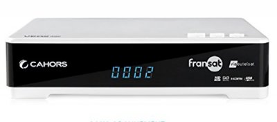CAHORS  Veox R&eacute;cepteur Satellite HD 12 V + Carte FRANSAT Blanc