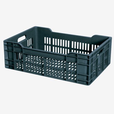 GILAC Caisse gerbable - 600x400mm - 40 litres - gris 