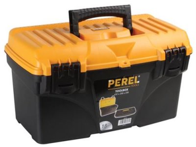 PEREL Caisse plastique  tools 43,2 x 25 x 23,8 cm