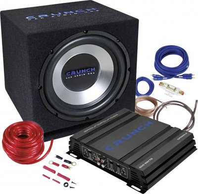 CRUNCH Caisson de basses  GroundPounder CBP500 12 - 350W - Noir