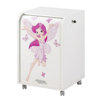 SIMMOB Caisson de Bureau Blanc 2 Tiroirs - Coloris: F&eacute;e 217