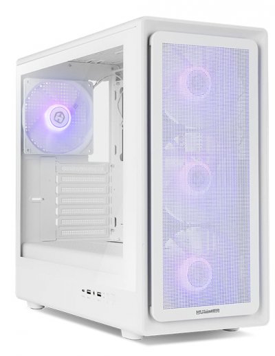 NOX Caja Semitorre  Hummer AERO Blanca ARGB ATX/M-ATX/ITX Cristal Templado 4x140mm ARGB PWM/USB-C