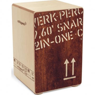 SCHLAGWERK Cajon  CP403RED 2 en 1 Bouleau Rouge Medium