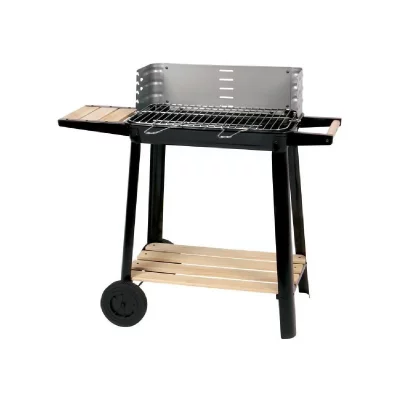 CALABRIA  barbecue a charbon - acier chrome - 84,5x42x78,5 cm SOM325328