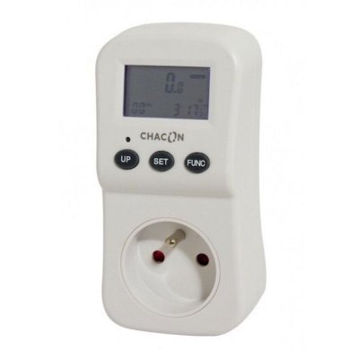 CHACON Calculateur consommation d'&eacute;nergie EcoWatt 550 - Blanc - 