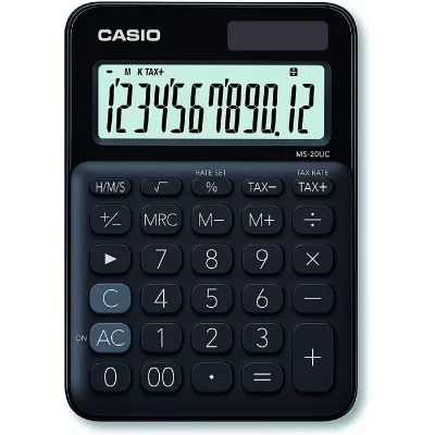 CASIO Calculatrice  MS-20 UC Noire