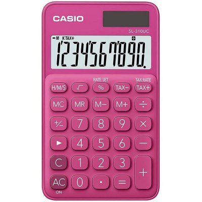 GENERIQUE Calculatrice de poche Casio - 10 chiffres - rose