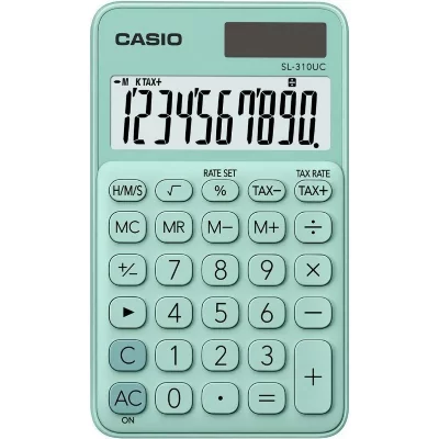 CASIO Calculatrice de poche  - 10 chiffres - verte