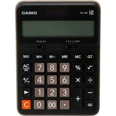 CASIO Calculatrice du tableau 12 chiffres Dual Power Dx-12b