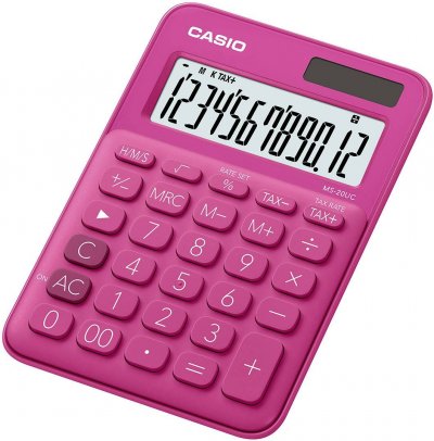 CASIO Calculatrice format mini de bureau MS20UC -  - Rose