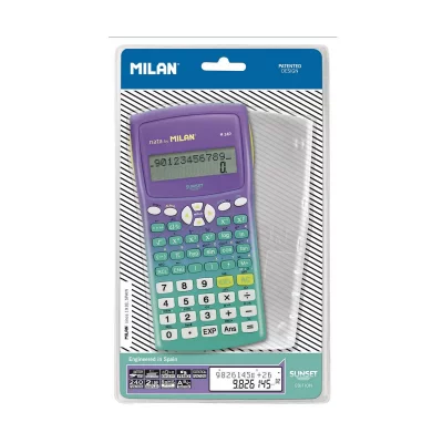 MILAN Calculatrice scientifique coll&egrave;ge  M240 Sunset violet/vert