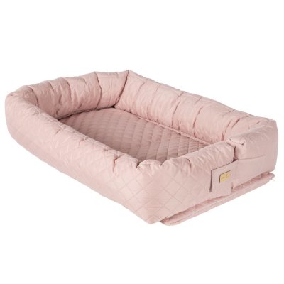 ROBA Cale b&eacute;b&eacute; et r&eacute;ducteur de lit 3en1 en polyester rose