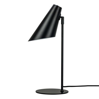 DYBERG LARSEN Cale - Lampe de table en m&eacute;tal noir mat, h 50 cm d 15,5 cm