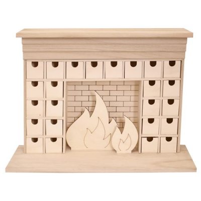  Calendrier de l'avent chemin&eacute;e 46,5 x 33 cm 14003544