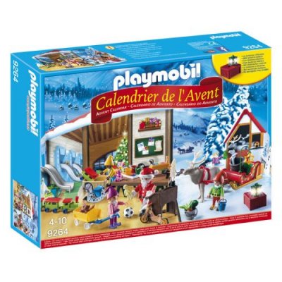 PLAYMOBIL Calendrier de l'Avent "L'atelier P&egrave;re No&euml;l" 9264