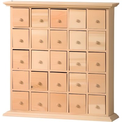 ARTEMIO Calendrier de l'Avent - Meuble 25 tiroirs - Art&eacute;mio