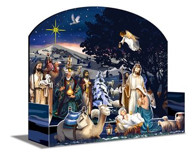MINEDITION EDS Calendrier de l'avent religieux - L'aube de No&euml;l - Evangelisti