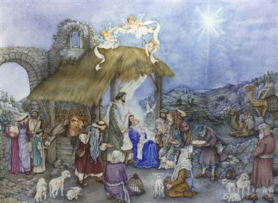 MINEDITION EDS Calendrier de l'Avent religieux - L'Espoir de No&euml;l - Campinoti