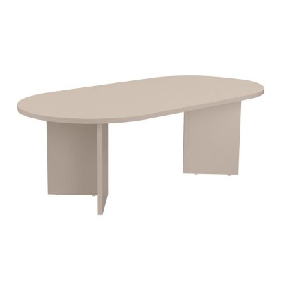 CALICOSY - Table basse ovale L119 cm - IRIS - Cashmere