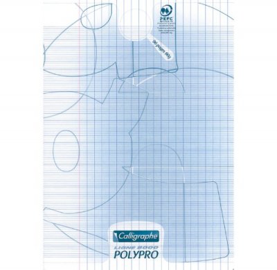 CALLIGRAPHE  Cahier 8000 POLYPRO, 170 x 220 mm, incolore - Lot de 14