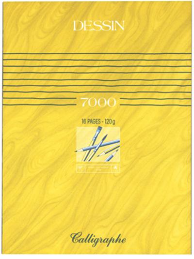 CLAIREFONTAINE Calligraphe - Cahier Dessin 24x32 Uni 120g 16p