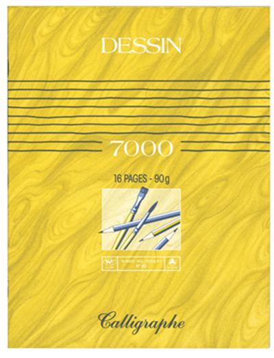 GENERIQUE CALLIGRAPHE Cahier piqu&eacute; dessin 17x22 16p uni 90g