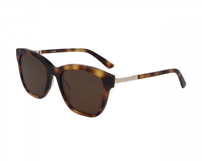 CALVIN KLEIN  Lunettes de soleil 'CK19524S' marron / cognac
