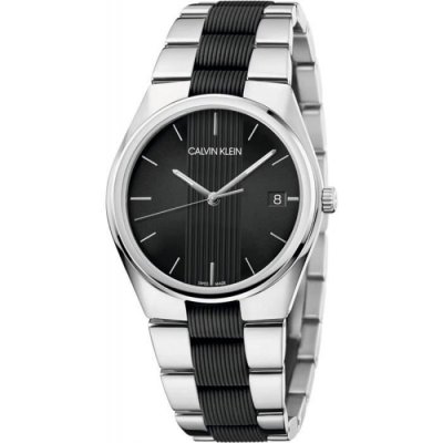 CALVIN KLEIN  Quartz Montre avec Bracelet en Acier Inoxydable K9E211B1