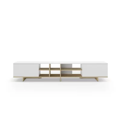 CASANOVA PARIS Calyo - Meuble Tv 2 Portes 230cm En M&eacute;lamine - Blanc