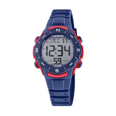 CALYPSO  Mixte Digital Quartz Montre avec Bracelet en Plastique K5801/4