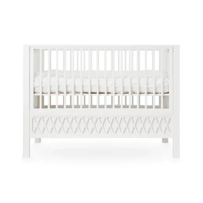 CAM CAM COPENHAGEN Cam Cam&reg; COPENHAGEN Lit &agrave; barreaux Harlequin bois blanc 60x120 cm