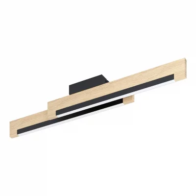 EGLO Camacho led 2 lampe led int&eacute;gr&eacute;e semi encastr&eacute; noir, marron