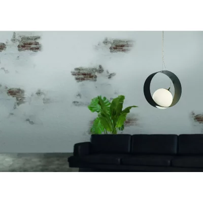 EGLO Camargo plafonnier suspension globe noir