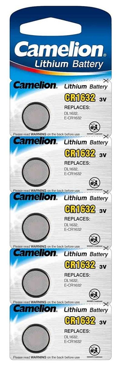 CAMELION  13005632 Lot DE 5 Piles Bouton au Lithium CR1632