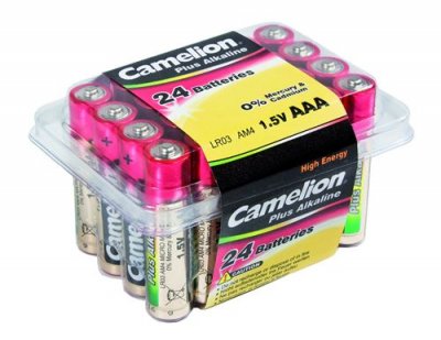 CAMELION  - 24 piles alcalines AAA / LR3 box