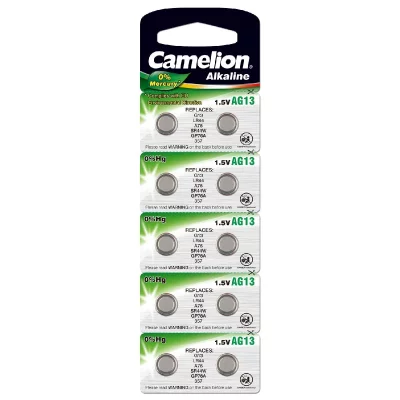 CAMELION  30 Piles AG13 / LR44 / LR1154 / 1166A  Alcaline 1,5V