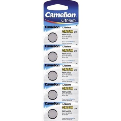 CAMELION  5 Piles CR1616 / 5021LC  Bouton Lithium 3V