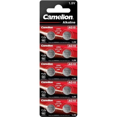 CAMELION  50 Piles AG10 / LR54 / LR1130 / 189  Alcaline 1,5V
