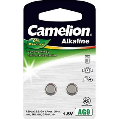CAMELION  AG 9 LR45 Set de 2 Piles