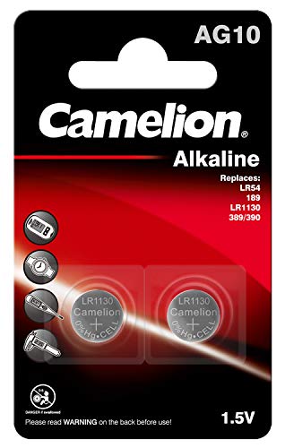 CAMELION  AG10/LR54/LR1131/389, Alkaline Buttoncell, 2 pc(s) (12050210)