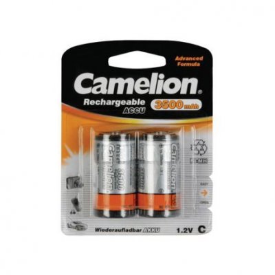 CAMELION  - Lot de 2 Accu Rechargeable NiMh Baby C 3500 mAh 1,2V