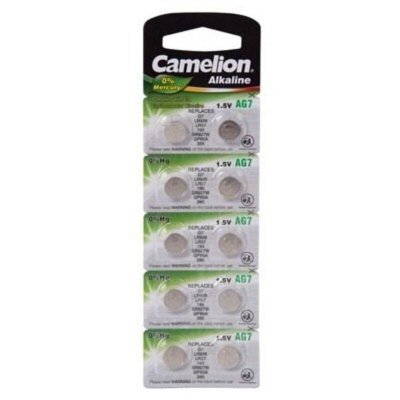 CAMELION  Pack de 10 piles Alcaline AG7 0% Mercury/Hg (12051007)