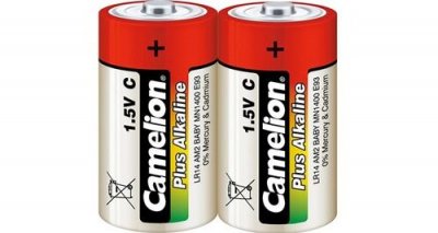 CAMELION  - pack de 2 piles alcaline plus lr14 / c / baby 1,5v