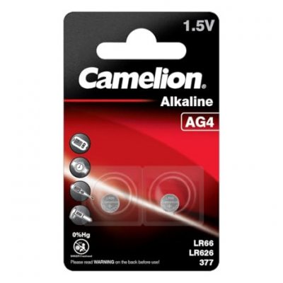 CAMELION  Premium Alkaline Uhrenbatterie AG4 / LR626 / 377 2er-Blister