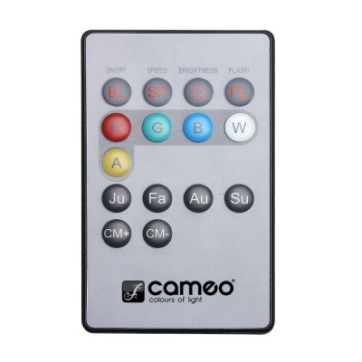 CAMEO  FLAT PAR CAN REMOTE - T&eacute;l&eacute;commande infrarouge pour projecteur PAR CAN
