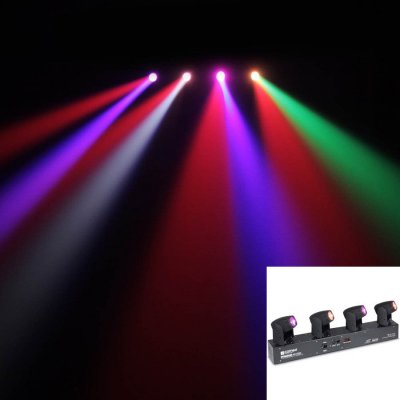 CAMEO  HYDRABEAM 400 RGBW - Set de 4 projecteurs asservis ultra-rapides LED 10 W CREE RGBW